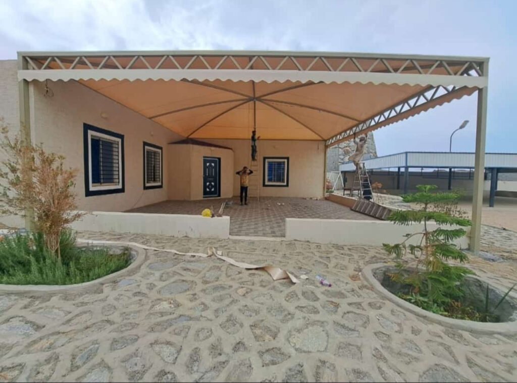 مظلة حوش الواديين سراة عبيده الحرجه تركيب مظله الدرب